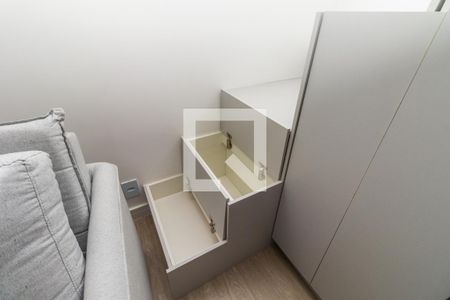 Sala - Detalhe do Armário de apartamento para alugar com 1 quarto, 28m² em Perdizes, São Paulo