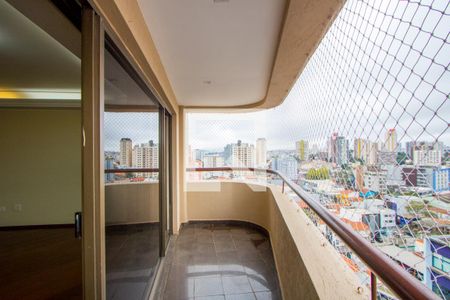 Varanda da sala de apartamento à venda com 4 quartos, 168m² em Vila Assunção, Santo André