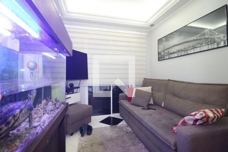Sala de apartamento à venda com 1 quarto, 50m² em Vila Palmares, Santo André