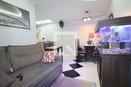 Sala de apartamento à venda com 1 quarto, 50m² em Vila Palmares, Santo André