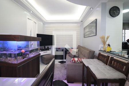 Sala de apartamento à venda com 1 quarto, 50m² em Vila Palmares, Santo André