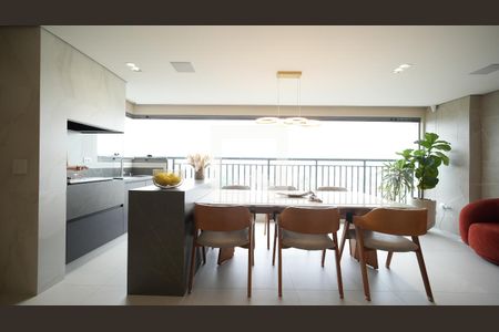 Varanda gourmet de apartamento à venda com 3 quartos, 165m² em Vila Gilda, Santo André