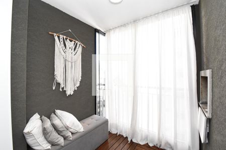 Área da sala com Churrasqueira de apartamento à venda com 3 quartos, 90m² em Boa Vista, Curitiba