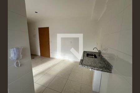 Cozinha de apartamento para alugar com 2 quartos, 46m² em Parque Sao Vicente, São Vicente