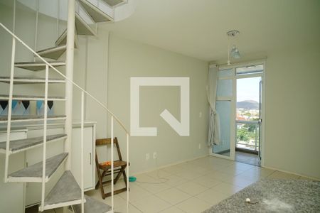 Sala de apartamento à venda com 1 quarto, 78m² em Camboinhas, Niterói
