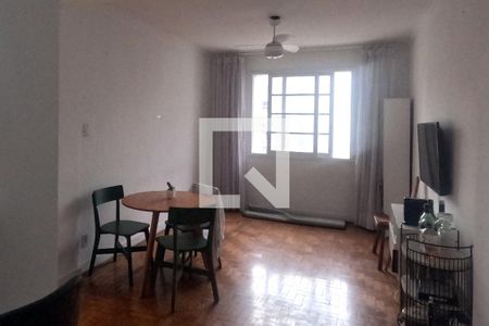 Sala de apartamento para alugar com 1 quarto, 54m² em Boqueirão, Santos
