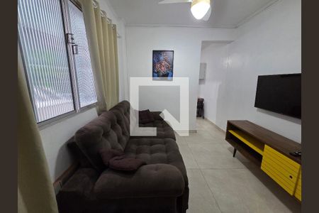 Sala de apartamento para alugar com 1 quarto, 48m² em Aviação, Praia Grande
