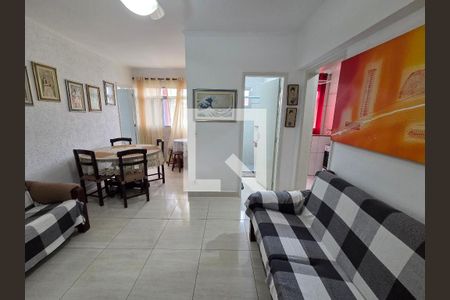 Sala de apartamento para alugar com 1 quarto, 60m² em Guilhermina, Praia Grande