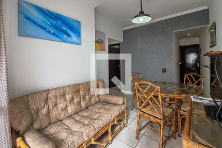 Sala de apartamento para alugar com 1 quarto, 60m² em Guilhermina, Praia Grande