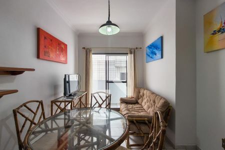 Sala de apartamento para alugar com 1 quarto, 60m² em Guilhermina, Praia Grande