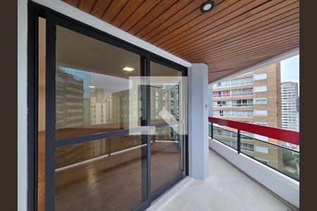 Varanda da Sala de apartamento para alugar com 4 quartos, 145m² em Itaim Bibi, São Paulo