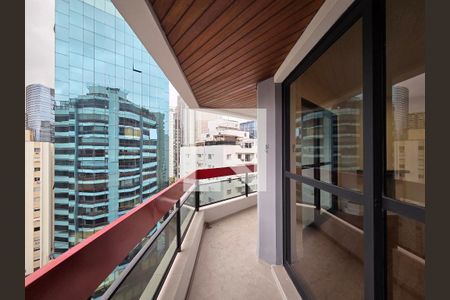 Varanda da Sala de apartamento para alugar com 4 quartos, 145m² em Itaim Bibi, São Paulo