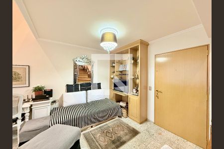 Sala  de apartamento à venda com 1 quarto, 48m² em Brooklin, São Paulo