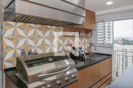 Sala e Varanda Gourmet de apartamento à venda com 3 quartos, 136m² em Barra Funda, São Paulo