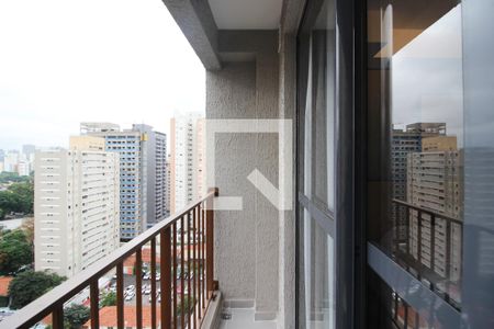 Varanda de kitnet/studio para alugar com 1 quarto, 25m² em Vila Olímpia, São Paulo