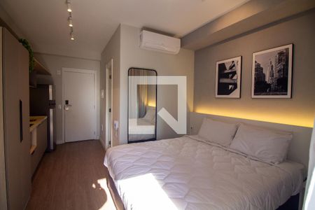 Sala / Quarto - Studio de kitnet/studio para alugar com 1 quarto, 27m² em Campo Belo, São Paulo
