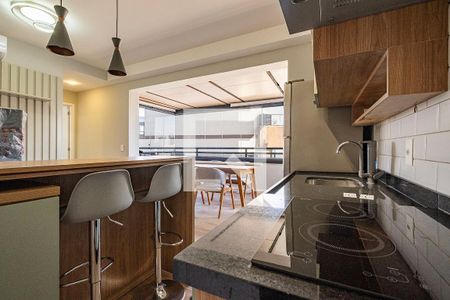 Sala/Cozinha de apartamento para alugar com 1 quarto, 45m² em Pinheiros, São Paulo