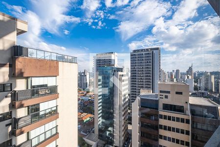 Sala/Cozinha - Vista de apartamento para alugar com 1 quarto, 45m² em Pinheiros, São Paulo
