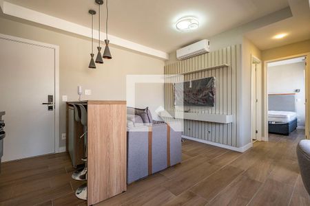 Sala/Cozinha de apartamento para alugar com 1 quarto, 45m² em Pinheiros, São Paulo