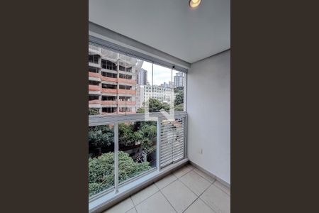 Varanda da Sala de apartamento para alugar com 1 quarto, 42m² em Paraíso, São Paulo