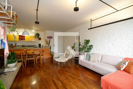 Ambientes Integrados (Sala de Estar, Jantar e Cozinha) de apartamento à venda com 2 quartos, 105m² em Pinheiros, São Paulo