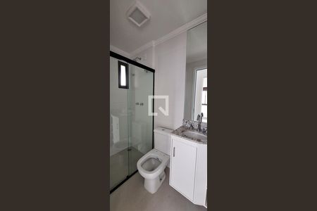 Detalhe do banheiro de apartamento para alugar com 2 quartos, 56m² em Parque das Nações, Santo André