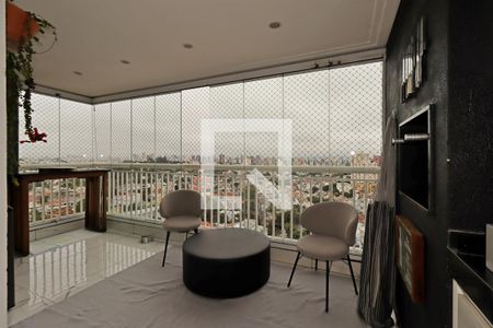 Varanda Gourmet de apartamento para alugar com 2 quartos, 94m² em Vila Valparaíso, Santo André