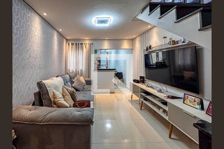 Sala de apartamento à venda com 2 quartos, 113m² em Vila Lucinda, Santo André