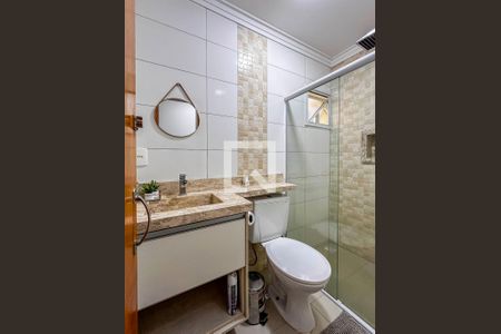 Banheiro  de apartamento à venda com 2 quartos, 113m² em Vila Lucinda, Santo André