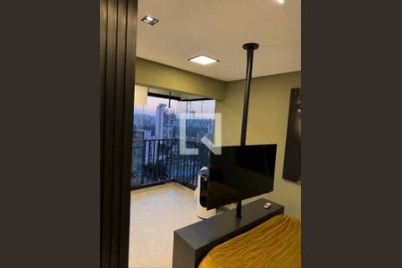 Sala / Quarto de apartamento para alugar com 1 quarto, 27m² em Santo Amaro, São Paulo