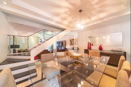 Sala de Jantar de casa à venda com 3 quartos, 270m² em Vila Scarpelli, Santo André