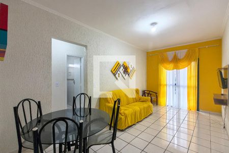 Sala de apartamento para alugar com 1 quarto, 55m² em Vila Assuncao, Praia Grande
