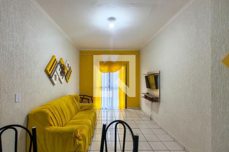 Sala de apartamento para alugar com 1 quarto, 55m² em Vila Assuncao, Praia Grande