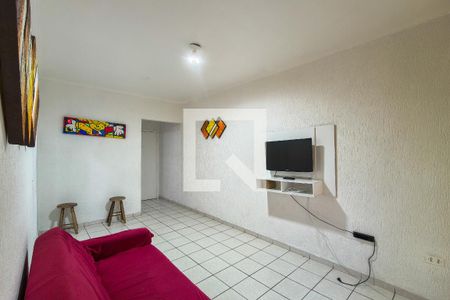 Sala de apartamento para alugar com 1 quarto, 55m² em Vila Assuncao, Praia Grande