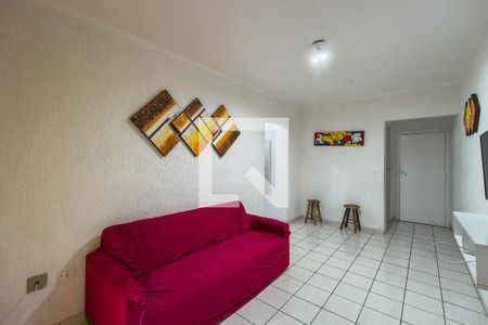 Sala de apartamento para alugar com 1 quarto, 55m² em Vila Assuncao, Praia Grande