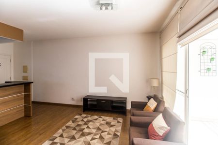 Sala de apartamento à venda com 2 quartos, 80m² em Tamboré, Santana de Parnaíba