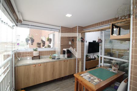 Sala / Cozinha - Varanda de apartamento à venda com 2 quartos, 65m² em Vila Dom Pedro Ii, São Paulo