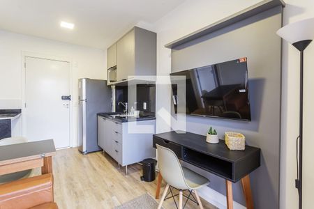 Sala de apartamento para alugar com 1 quarto, 29m² em Vila Olímpia, São Paulo