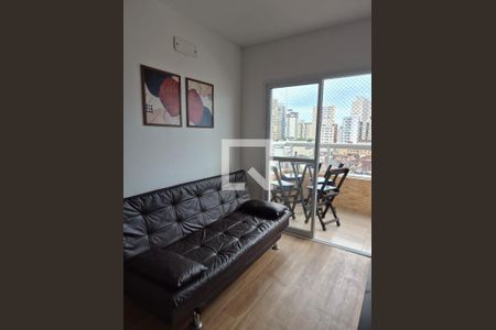 Sala de apartamento para alugar com 1 quarto, 40m² em Aviação, Praia Grande