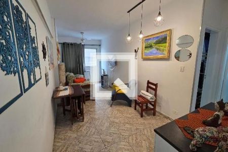 Sala de apartamento para alugar com 1 quarto, 42m² em Aviação, Praia Grande