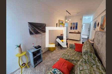 Sala de apartamento para alugar com 1 quarto, 42m² em Aviação, Praia Grande