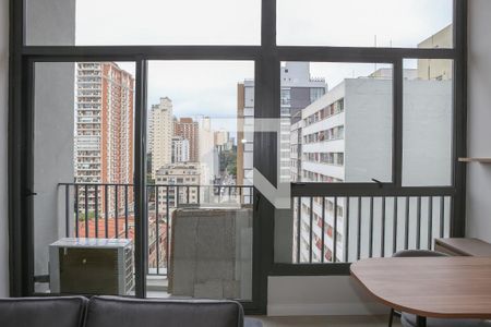 Sala e Cozinha de kitnet/studio para alugar com 1 quarto, 45m² em Perdizes, São Paulo