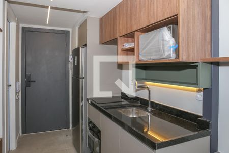Sala e Cozinha de kitnet/studio para alugar com 1 quarto, 45m² em Perdizes, São Paulo
