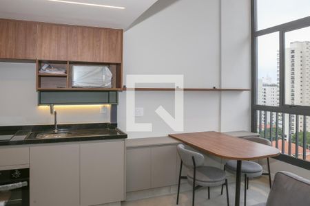 Sala e Cozinha de kitnet/studio para alugar com 1 quarto, 45m² em Perdizes, São Paulo