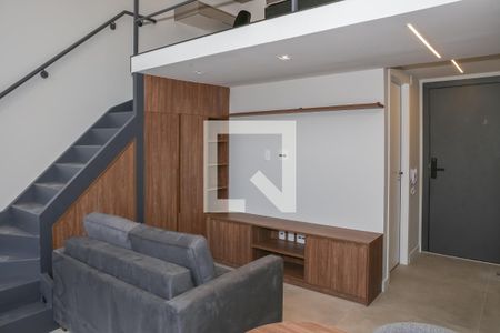 Sala e Cozinha de kitnet/studio para alugar com 1 quarto, 45m² em Perdizes, São Paulo