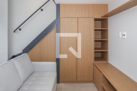 Sala e Cozinha de kitnet/studio para alugar com 1 quarto, 45m² em Perdizes, São Paulo