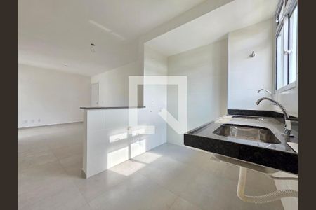 Cozinha e área de serviço  de apartamento à venda com 2 quartos, 55m² em Buritis, Belo Horizonte