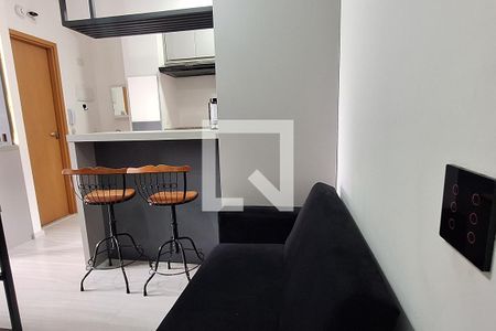 Detalhe Sala de apartamento para alugar com 1 quarto, 30m² em Jardim, Santo André