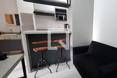 Sala de apartamento para alugar com 1 quarto, 30m² em Jardim, Santo André