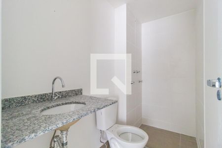 Banheiro de kitnet/studio para alugar com 1 quarto, 28m² em Mooca, São Paulo